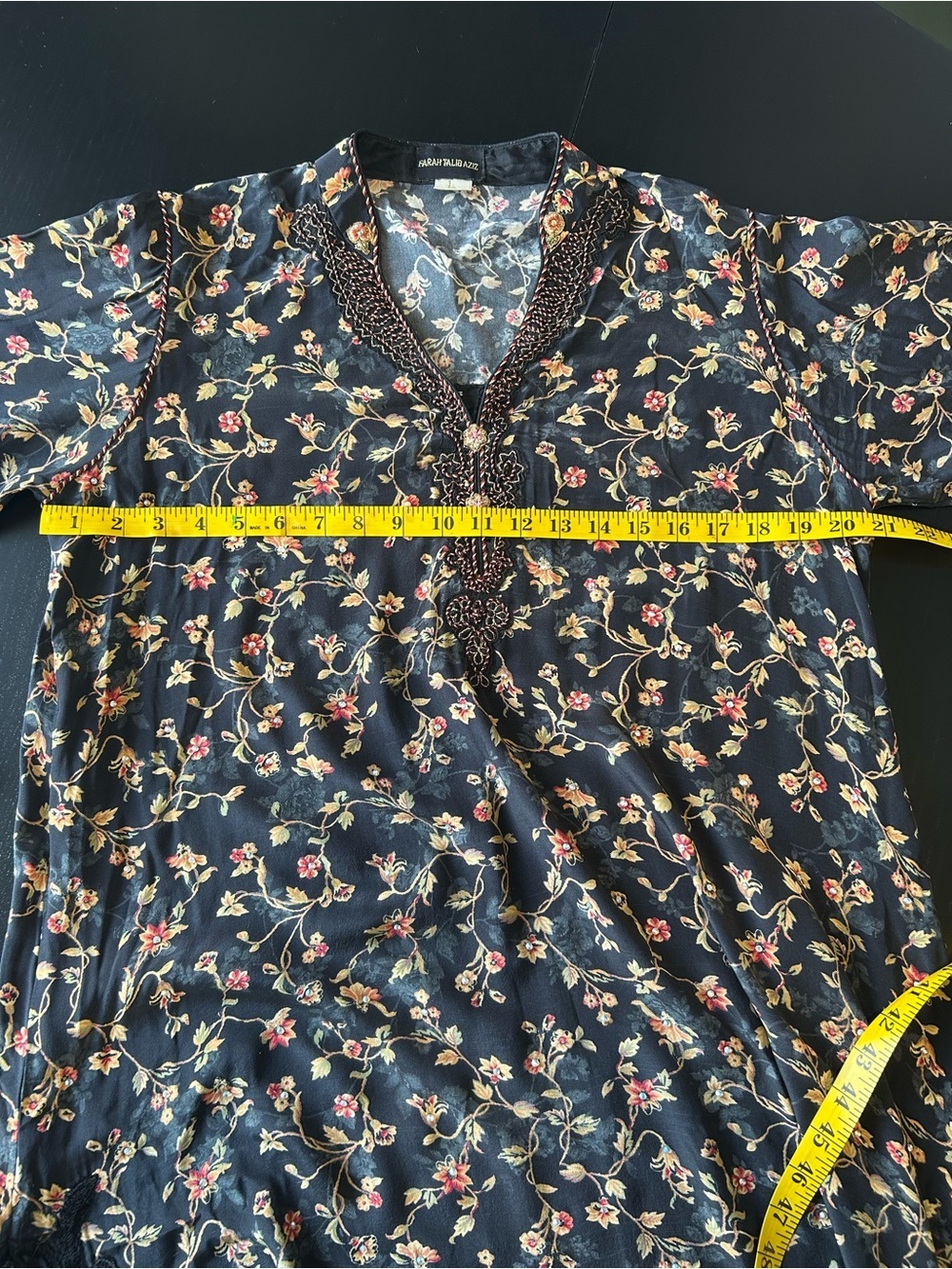 Stunning Kaftan Tunic Dress Boho Luxe Embroidered | Johnny Was Style Artisan - Picture 13 of 16
